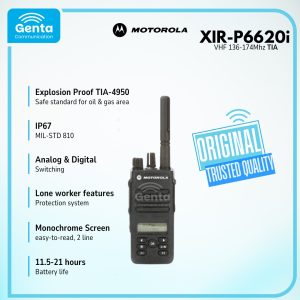 Motorola XIR-P6620i VHF UHF TIA (Explosion Proof /Anti Ledak)