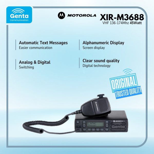 Motorola XIR-M3688 VHF 136-174MHz 45W